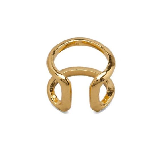 NWT Gorjana Teagan Ring Sz 6 Layering Stacking Boho Feminine 18k Gold Dainty - Picture 2 of 8